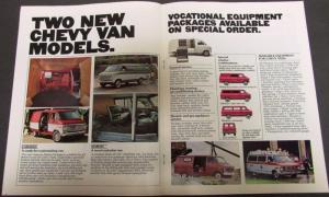 1977 Chevy Vans Truck Dealer Sales Brochure REVISED Original