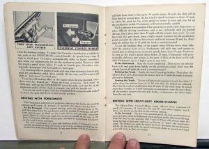 1959 Ford Truck Operators Owners Manual Pickup Original Care & Operation