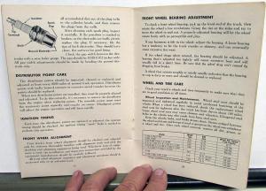 1959 Ford Truck Operators Owners Manual Pickup Original Care & Operation