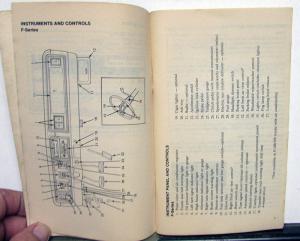 1978 Ford F100 Thru F350 Series Truck Owners Manual ORIGINAL