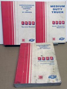 1994 Chevrolet GMC Dealer Service Shop Manual Set Topkick Kodiak P6 B7 Chassis