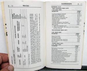 Original 1966 Ford Truck Service Specifications Handbook