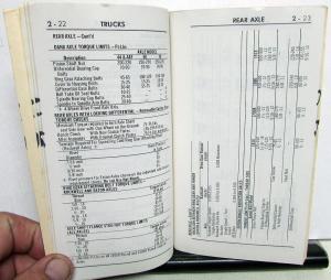 Original 1966 Ford Truck Service Specifications Handbook