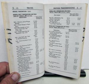 Original 1966 Ford Truck Service Specifications Handbook