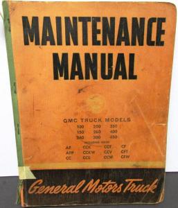 Original 1941 GMC Truck Dealer Service Shop Manual 100 thru 450 Models Repair