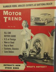 1957 AMC American Motors Rambler Rebel Sales Brochure Motor Trend Reprint ORIGI