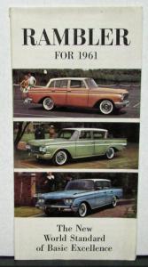 1961 American Motors AMC Rambler American Classic Ambassador Sales Brochure