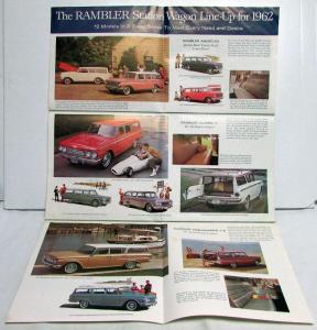 1962 AMC Rambler American Classic Ambassador Station Wagons Sales Brochure