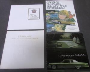 1974 1975 Cadillac Sale Brochure Set 4 Calais Coupe deVille Eldorado Accessories