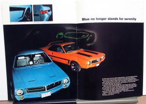 1969 AMC Javelin AMX Big Bad Colors American Motors Sales Brochure Original