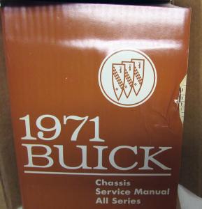 NOS 1971 Buick Chassis Service Shop Manual GS 455 Skylark Riviera LeSabre Orig