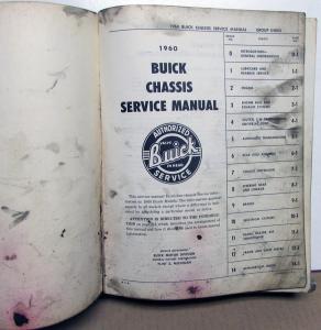 1960 Buick Dealer Chassis Service Shop Manual Le Sabre Invicta Electra Original