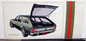 1972 AMC Gremlin Gucci Sportabout American Motors Sales Brochure Mailer Original