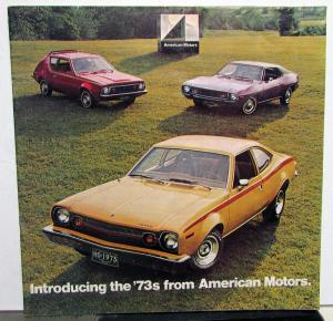 1973 AMC Gremlin Levi Hornet Javelin AMX Matador Ambassador Sales Brochure Orig