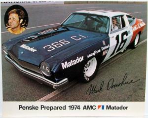 1974 AMC Matador Penske Racing Mark Donohue Hero Card