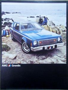 1975 AMC Gremlin X Color Sales Brochure Folder Original