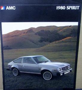 1980 AMC Spirit Color Sales Brochure Folder For Export Market