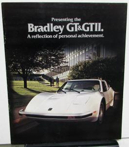 1977 Bradley GT & GTII Fiberglass Kit Car Sales Brochure ORIGINAL