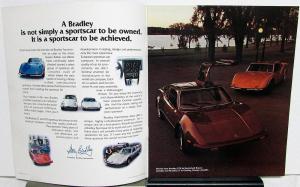 1977 Bradley GT & GTII Fiberglass Kit Car Sales Brochure ORIGINAL