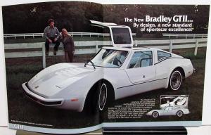 1977 Bradley GT & GTII Fiberglass Kit Car Sales Brochure ORIGINAL