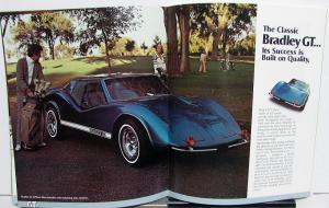 1977 Bradley GT & GTII Fiberglass Kit Car Sales Brochure ORIGINAL