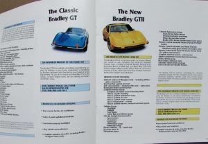 1977 Bradley GT & GTII Kit Car Delivery & Order Information Sales Brochure