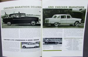 1966 Checker Marathon Deluxe & Aerobus Limo & Taxicab Sales Brochure Original