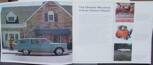 1967 Checker Marathon Full Line Original Color Sales Brochure Sedan Wagon Limo