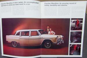 1968 Checker Marathon Sedan Wagon Deluxe Aerobus Limo Color Sales Brochure