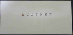 1979 1980 Clenet I & II Elegance & Comfort Cars Original Sales Brochure Folder