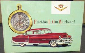 Original 1953 Cadillac Dealer Brochure Mailer Precision Dependability Service