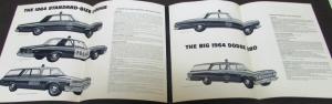 1964 Dodge Dealer Fleet Sales Brochure Folder Police Pursuits 330 880 Wagon