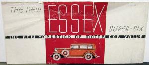 1932 Essex Super Six Sedan Coach Coupe Color Sales Brochure Original