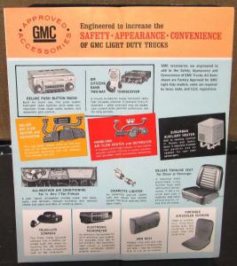 Original 1968 GMC Truck Dealer Accessories Sales Brochure Pickup Panel Suburban