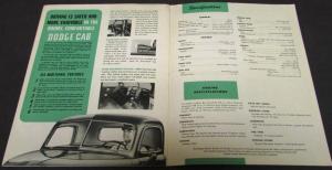 Original 1952 Dodge Canadian Truck Dealer Sales Brochure DG-2 Models Pickup