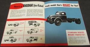 Original 1952 Dodge Canadian Truck Dealer Sales Brochure DG-4 Models