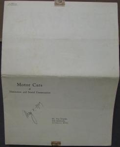 1929 Graham Paige Model 615 Cabriolet Sedan Color Sales Brochure MAILER