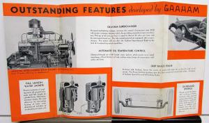 1935 Graham Sedan Coupe Supercharged Auto Sales Brochure Mailer ORIGINAL