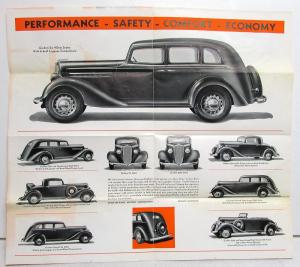 1935 Graham Sedan Coupe Supercharged Auto Sales Brochure Mailer ORIGINAL