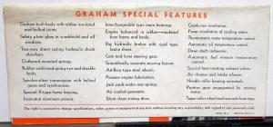 1935 Graham Sedan Coupe Supercharged Auto Sales Brochure Mailer ORIGINAL