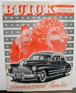 1941 Buick Magazine Announce 1942 Models 40 50 60 70 90 Sales Brochure W/Letter