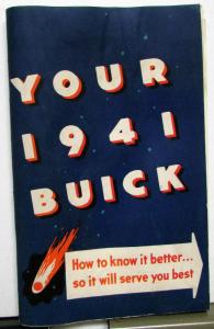 1941 Buick Fireball Eight Owners Manual Original