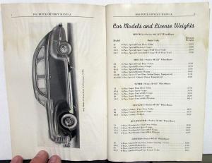 1941 Buick Fireball Eight Owners Manual Original