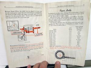 1941 Buick Fireball Eight Owners Manual Original