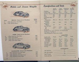 1948 Buick Eight Special Super Roadmaster Dynaflow Owners Manual Guide Original