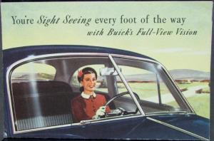 1949 Buick Super & Roadmaster Full View Vision Color Sales Brochure Leaflet Orig