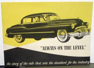1950 Buick Always on the Level Story of the Ride Sales Brochure Original