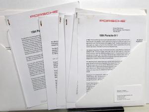 1994 Porsche Press Kit Media Release US Models 911 928 968 GTS Turbo Carrera