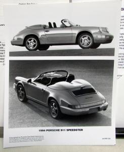 1994 Porsche Press Kit Media Release US Models 911 928 968 GTS Turbo Carrera