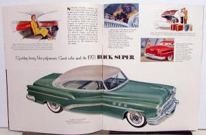 1953 Buick Special 40 Super 50 Roadmaster 70 Skylark Sale Brochure Small Version